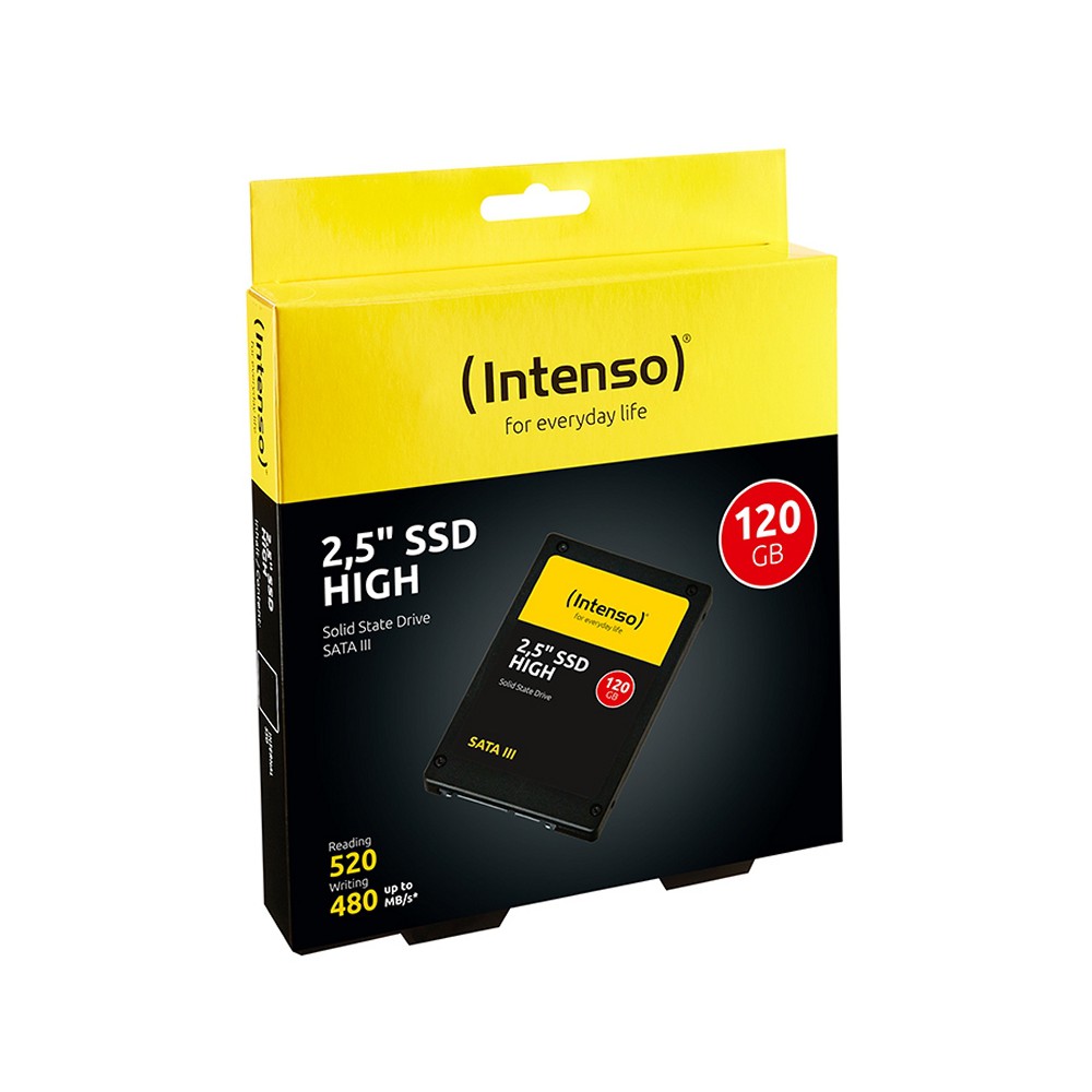 Disco duro interno solido ssd intenso high 120gb 2.5 pulgadas sata3