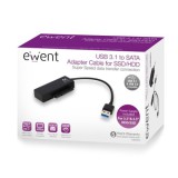 Adaptador ewent para disco duro usb 3.1 sata 6g 3.5 pulgadas&2.5 pulgadas con fuente de alimentacion