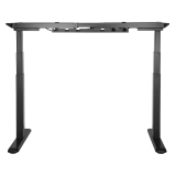 Signa estructura ajustable para escritorio doble motor y 3 segmentos negra