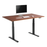 Signa estructura ajustable para escritorio doble motor y 3 segmentos negra