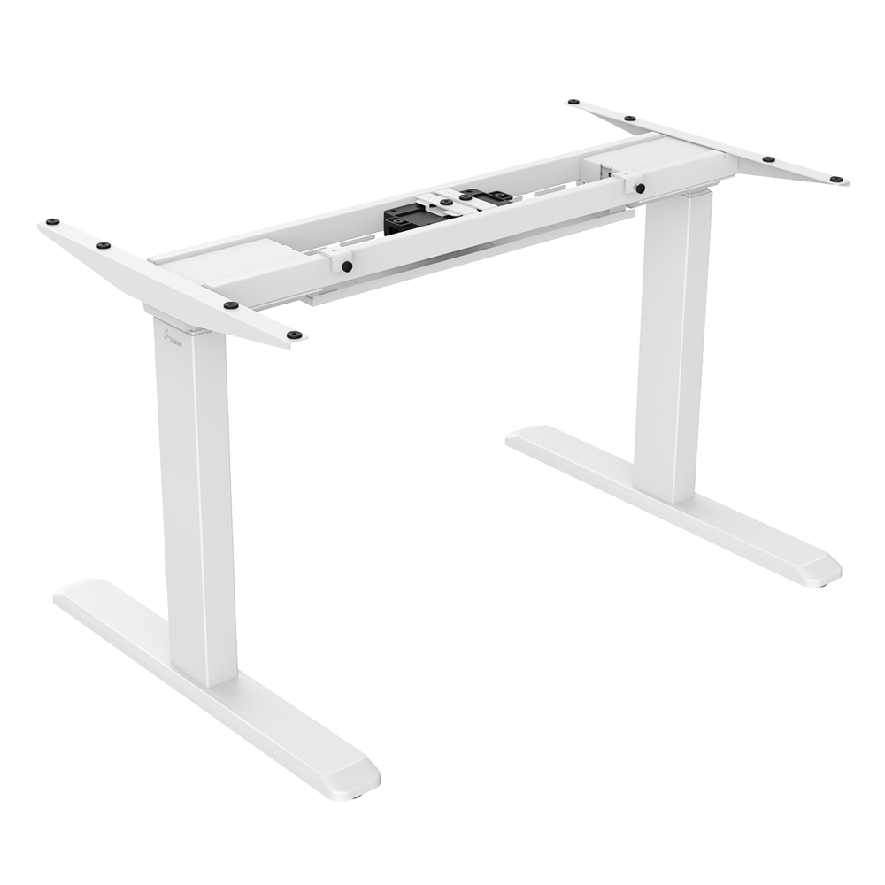 Signa estructura ajustable para escritorio doble motor y 3 segmentos blanca