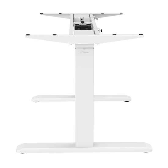 Signa estructura ajustable para escritorio doble motor y 3 segmentos blanca