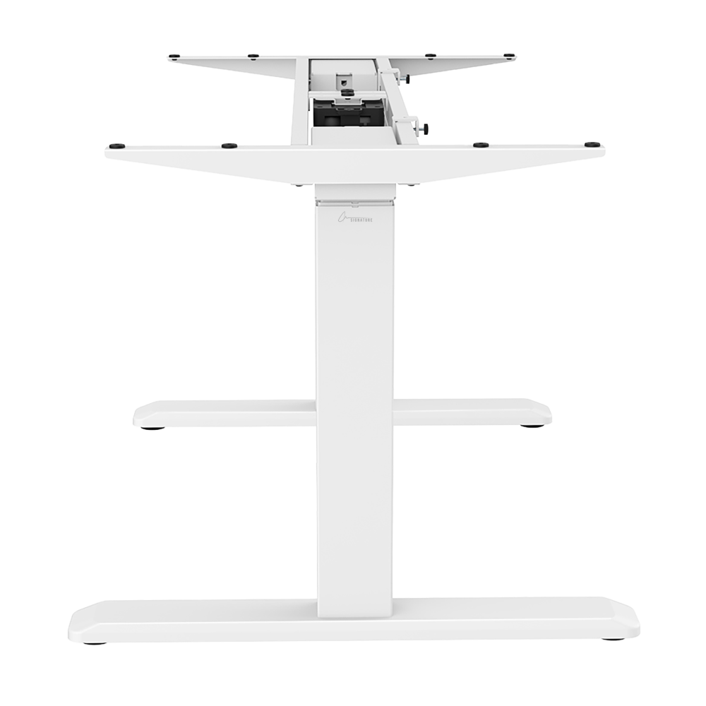 Signa estructura ajustable para escritorio doble motor y 3 segmentos blanca