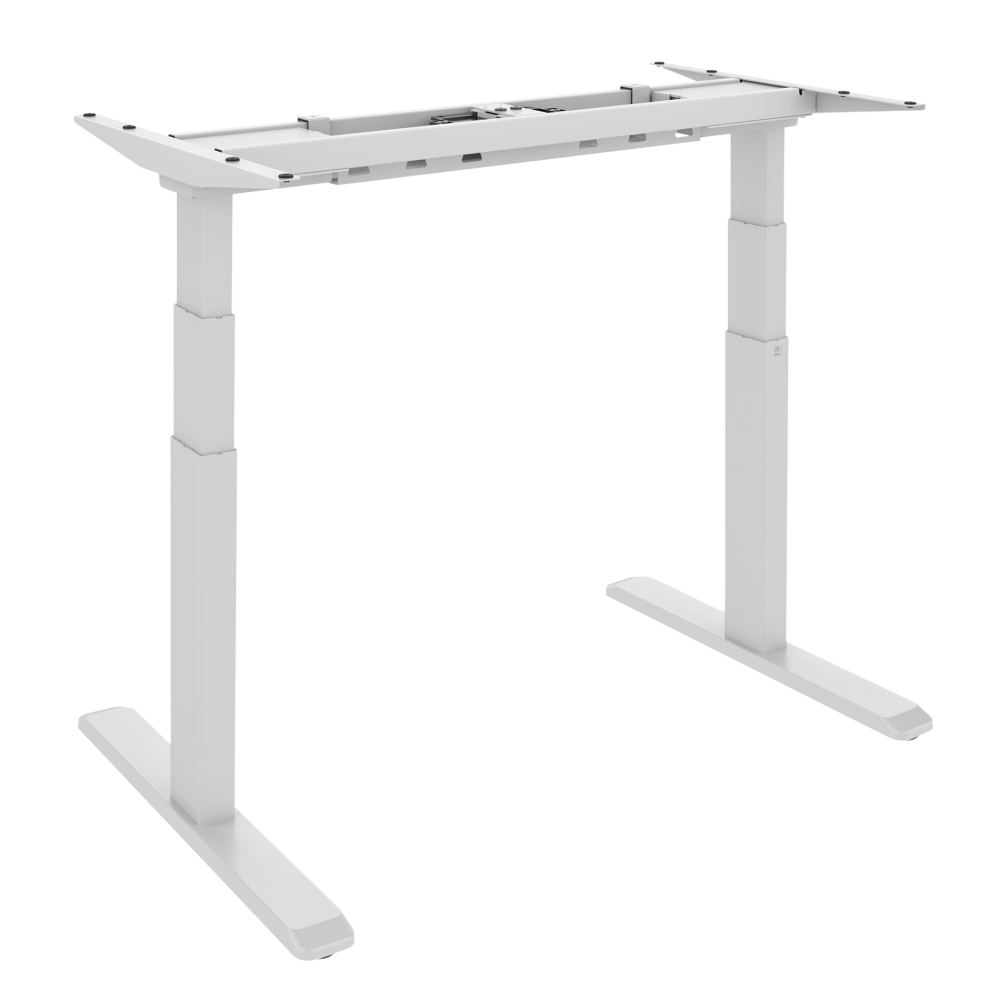 Signa estructura ajustable para escritorio doble motor y 3 segmentos blanca