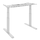 Signa estructura ajustable para escritorio doble motor y 3 segmentos blanca