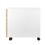 Cajonera phoenix artisan combinación blanca y madera natural