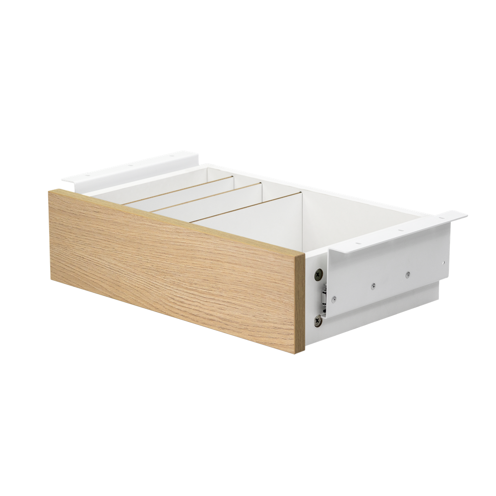 Cajon phoenix para escritorio artisan combinación blanco y madera natural