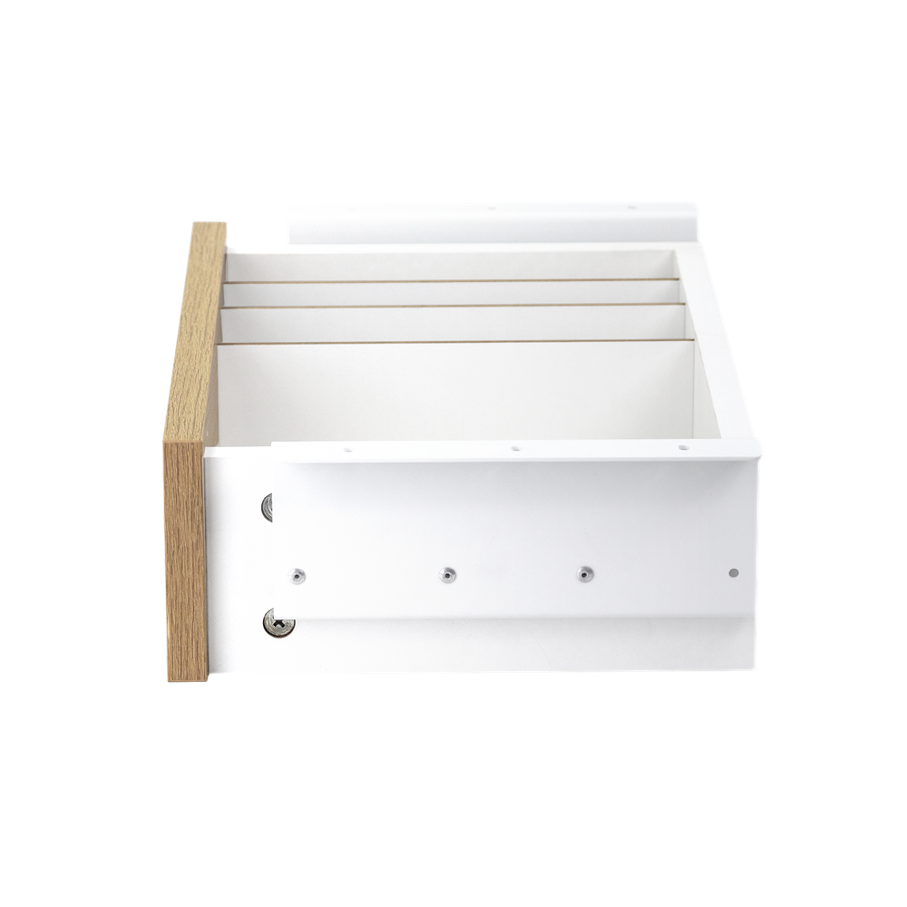 Cajon phoenix para escritorio artisan combinación blanco y madera natural