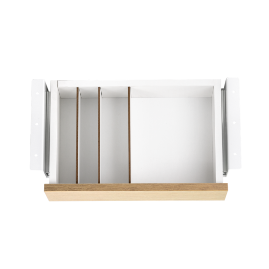 Cajon phoenix para escritorio artisan combinación blanco y madera natural