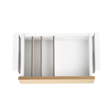 Cajon phoenix para escritorio artisan combinación blanco y madera natural