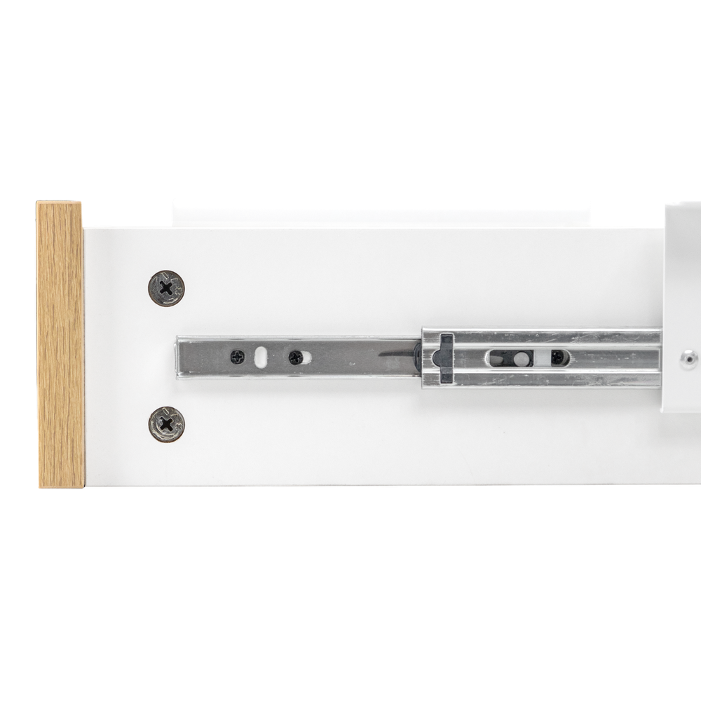 Cajon phoenix para escritorio artisan combinación blanco y madera natural