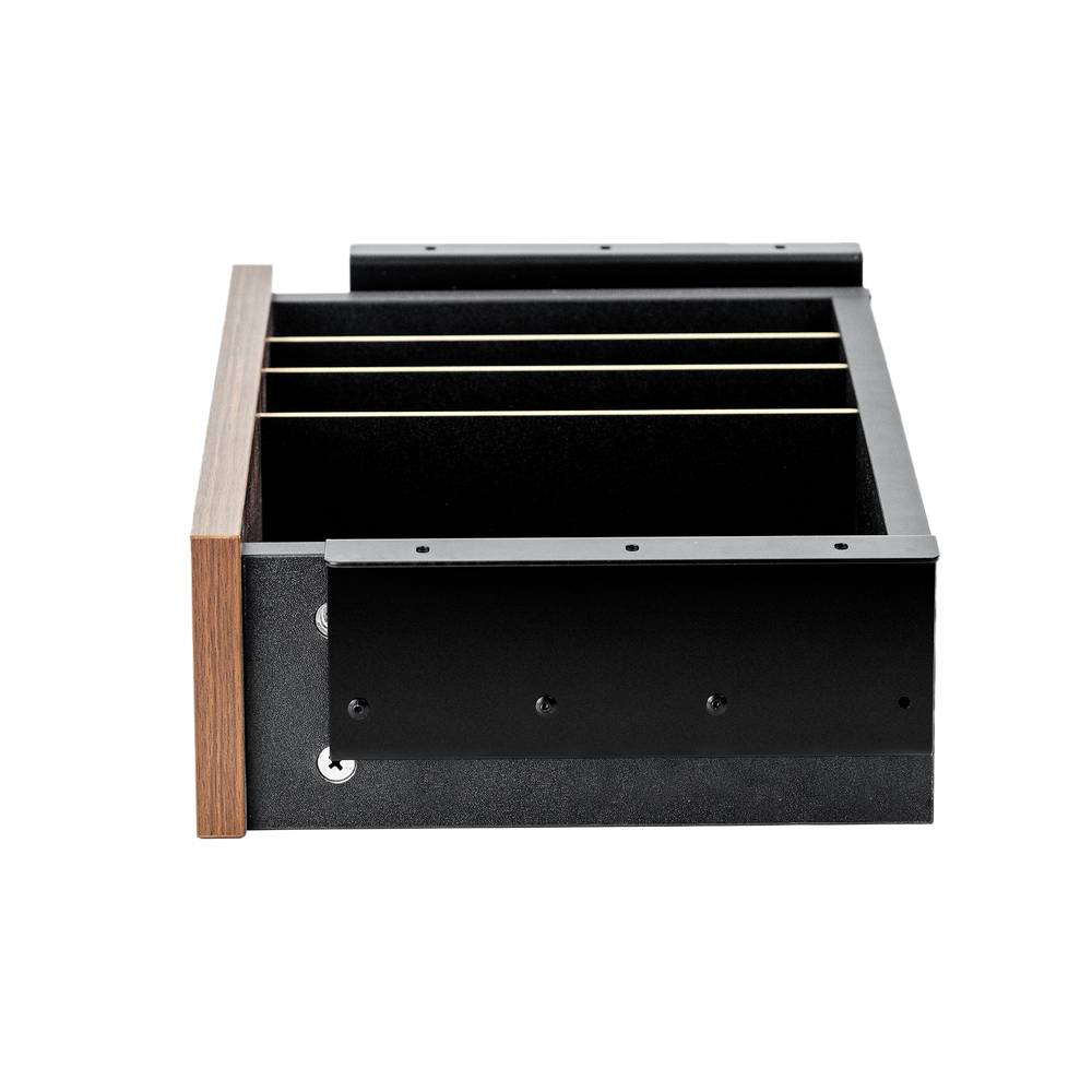 Cajon phoenix para escritorio artisan combinación negro y madera nogal