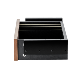 Cajon phoenix para escritorio artisan combinación negro y madera nogal