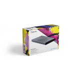 Caja externa tooq tqe - 2527g para hhd - ssd 2.5 pulgadas 9.5mm sata usb 3.0 gris