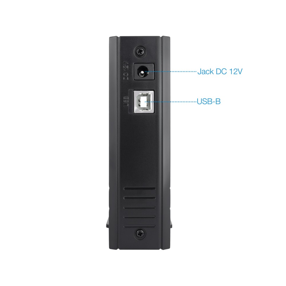 Caja externa tooq tqe - 3520b para hdd 3.5 pulgadas sata usb 2.0 negro