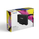 Caja externa tooq tqe - 3520b para hdd 3.5 pulgadas sata usb 2.0 negro