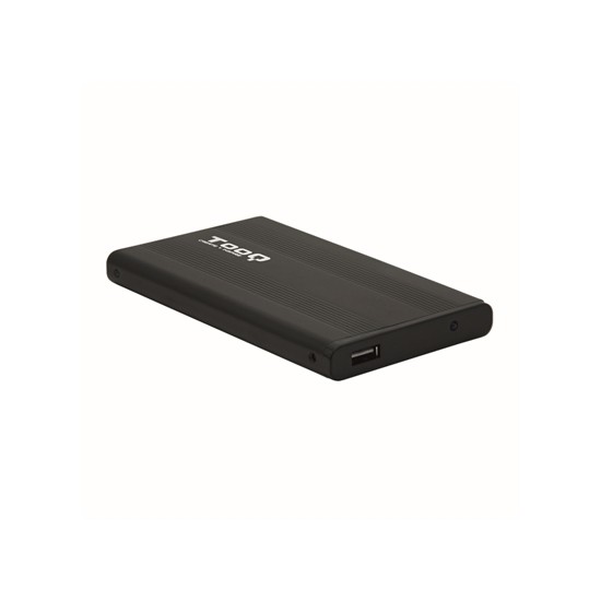 Caja externa tooq tqe - 2510b hdd - ssd 2.5 pulgadas 9.5mm sata usb 2.0 negra