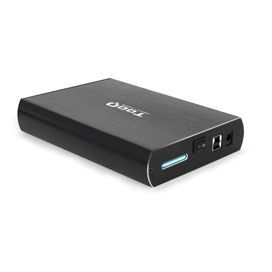 Caja externa tooq tqe - 3531b 3.5 pulgadas sata usb 3.0 negro