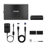 Caja externa tooq tqe - 3531b 3.5 pulgadas sata usb 3.0 negro