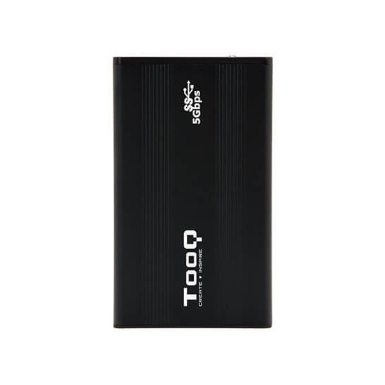 Caja externa tooq tqe - 2524b 2.5 pulgadas 9.5mm sata usb 3.0 negro