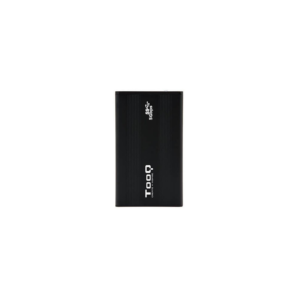 Caja externa tooq tqe - 2524b 2.5 pulgadas 9.5mm sata usb 3.0 negro