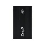 Caja externa tooq tqe - 2524b 2.5 pulgadas 9.5mm sata usb 3.0 negro