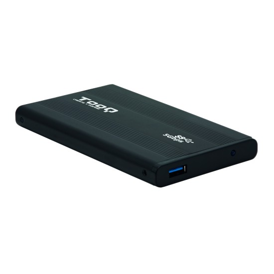 Caja externa tooq tqe - 2524b 2.5 pulgadas 9.5mm sata usb 3.0 negro