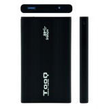 Caja externa tooq tqe - 2524b 2.5 pulgadas 9.5mm sata usb 3.0 negro