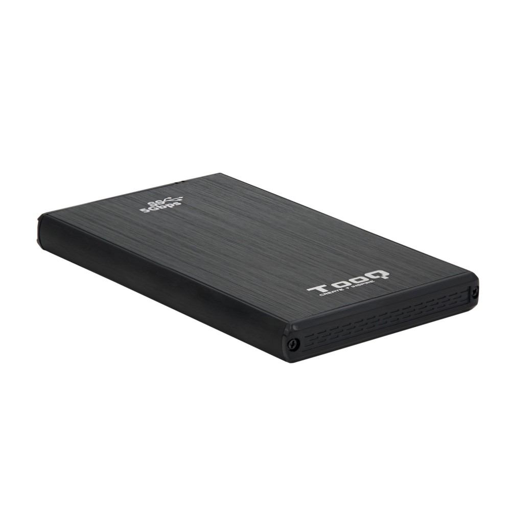 Caja externa tooq tqe - 2522b para hdd - ssd 2.5 pulgadas 9.5mm sata usb 3.0 negra