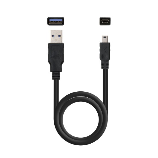 Caja externa tooq tqe - 2522b para hdd - ssd 2.5 pulgadas 9.5mm sata usb 3.0 negra