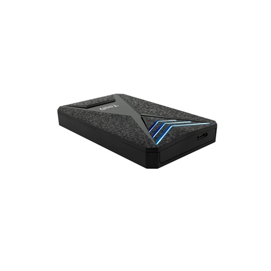 Caja externa gaming tooq tqe - 2550bl para hdd - ssd 2.5 pulgadas 9.5mm sata 3 usb 3.0 - 3.1 negro