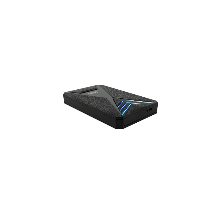 Caja externa gaming tooq tqe - 2550bl para hdd - ssd 2.5 pulgadas 9.5mm sata 3 usb 3.0 - 3.1 negro