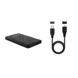 Carcasa disco duro tooq tqe - 2500b 2.5 pulgadas usb tipo b negra