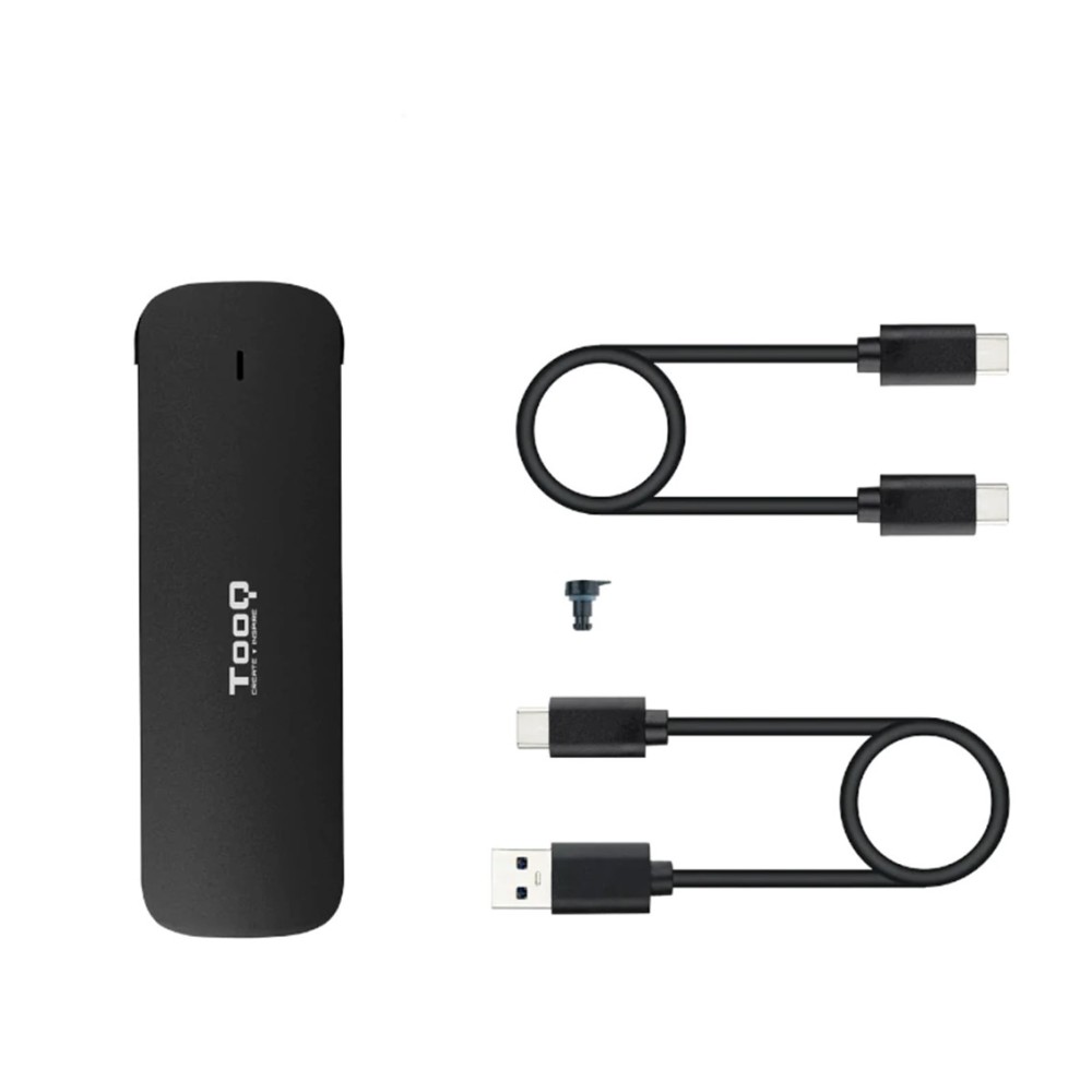 Carcasa disco duro tooq tqe - 2201r para ssd m.2 usb - c negra