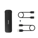 Carcasa disco duro tooq tqe - 2201r para ssd m.2 usb - c negra