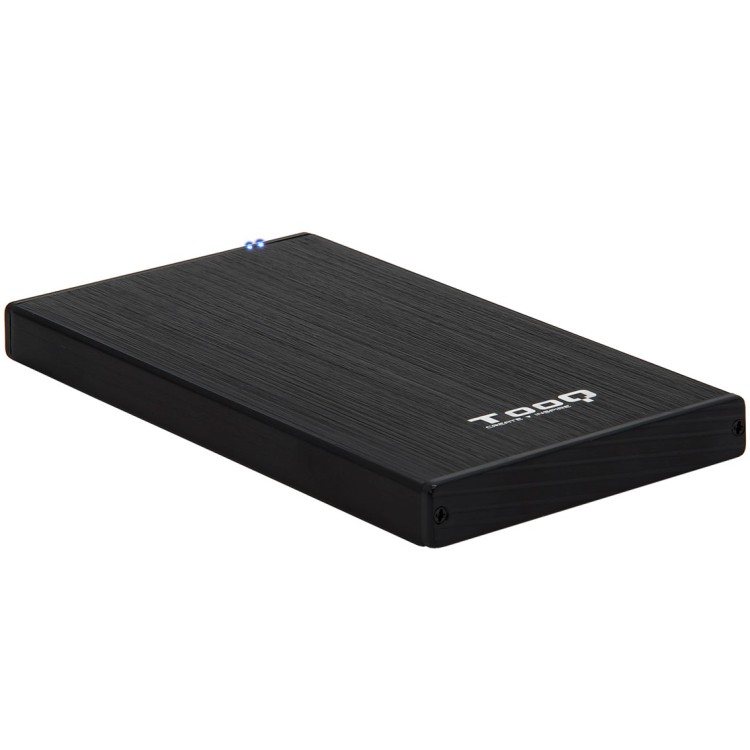 Caja externa tooq tqe - 2527b para hdd - ssd 2.5 pulgadas 9.5mm sata usb 3.0 negra
