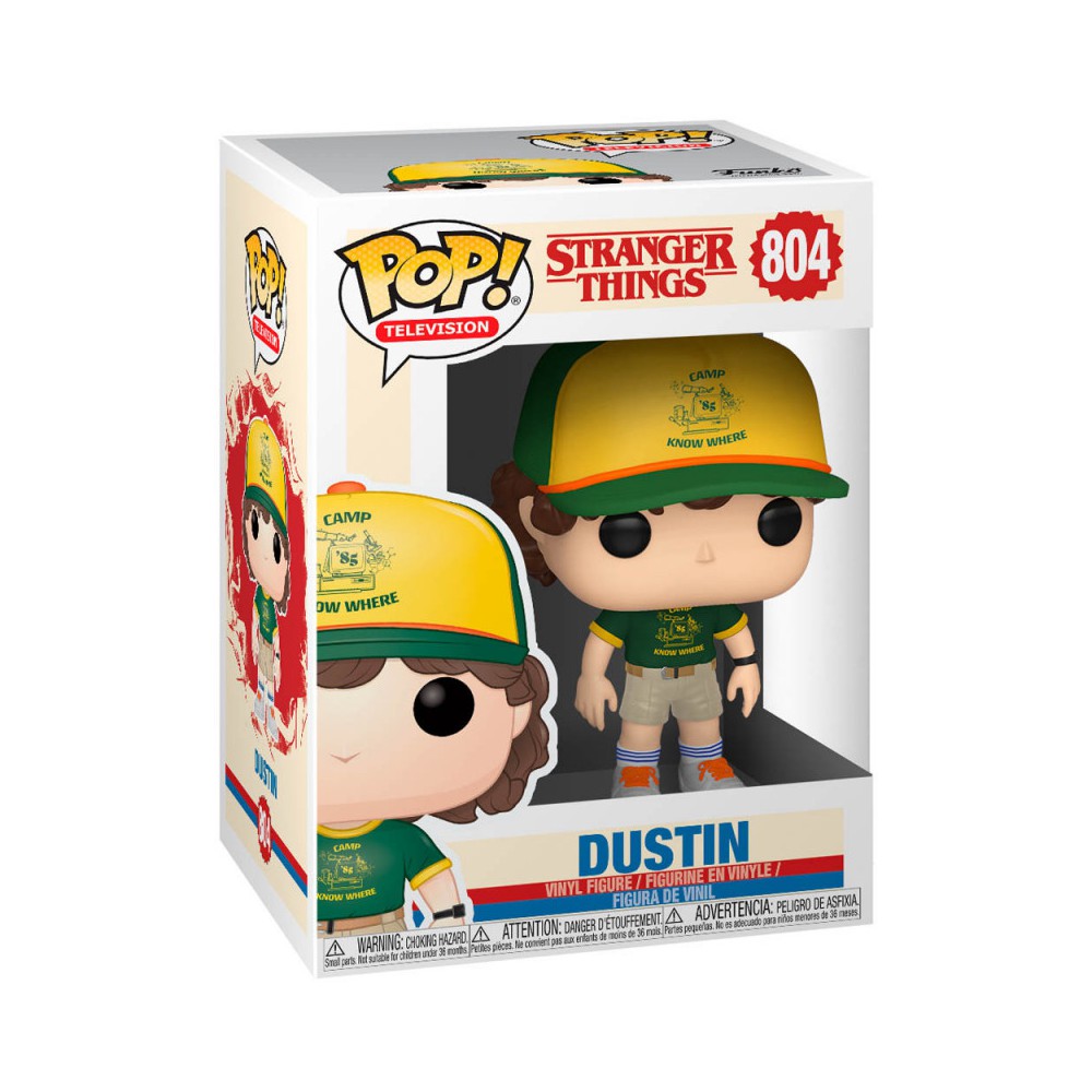 Funko pop stranger things dustin en el campamento