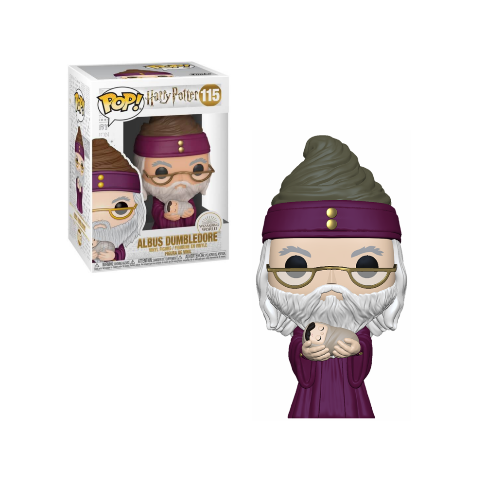 Funko pop harry potter dumbledore con harry potter de bebe
