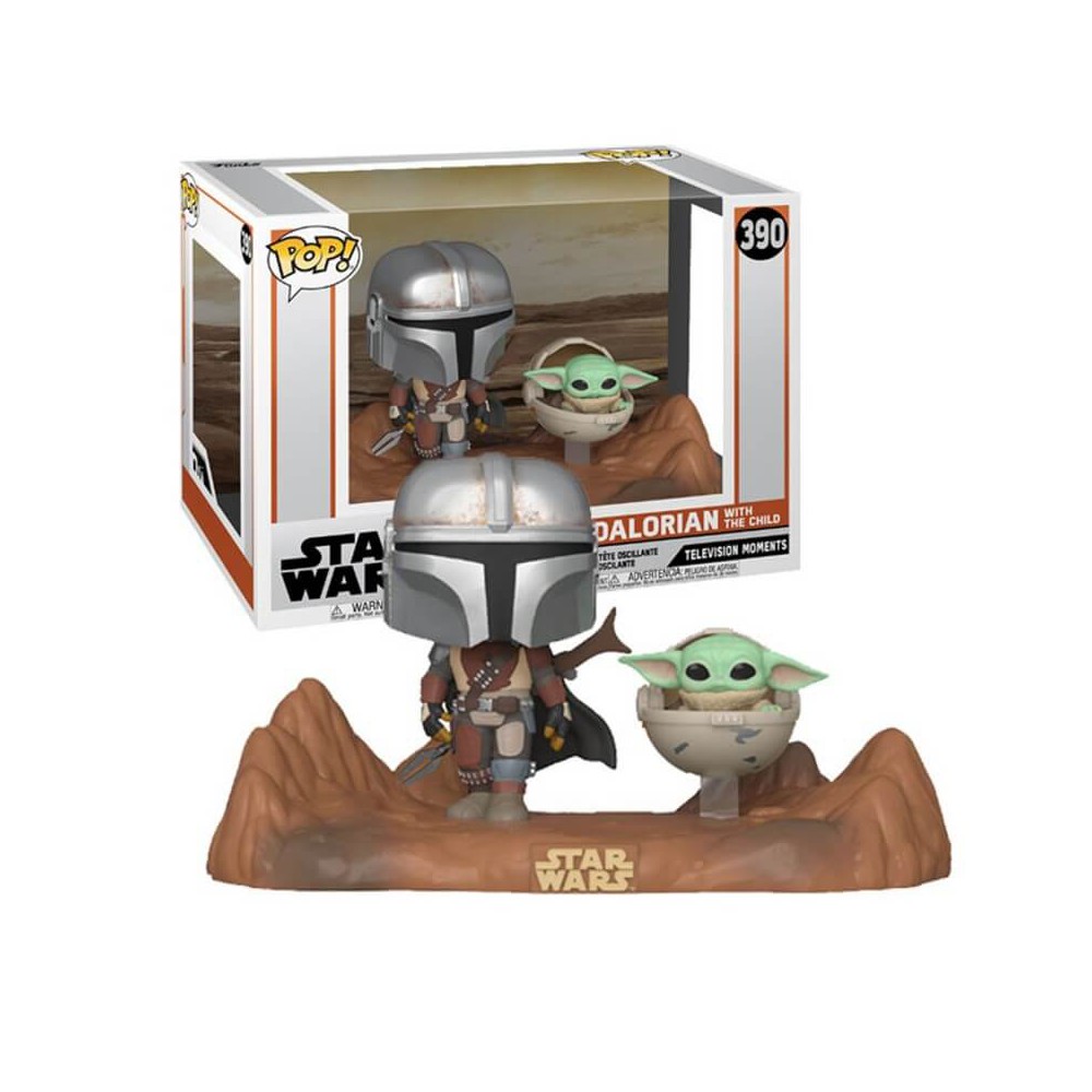 Funko pop star wars the mandalorian the mandalorian & baby yoda