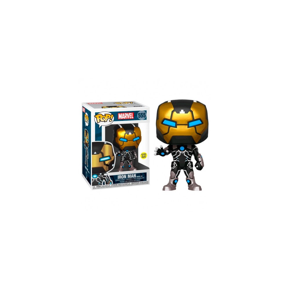 Funko pop marvel 80th iron man modelo 39 brillo en la oscuridad 43965