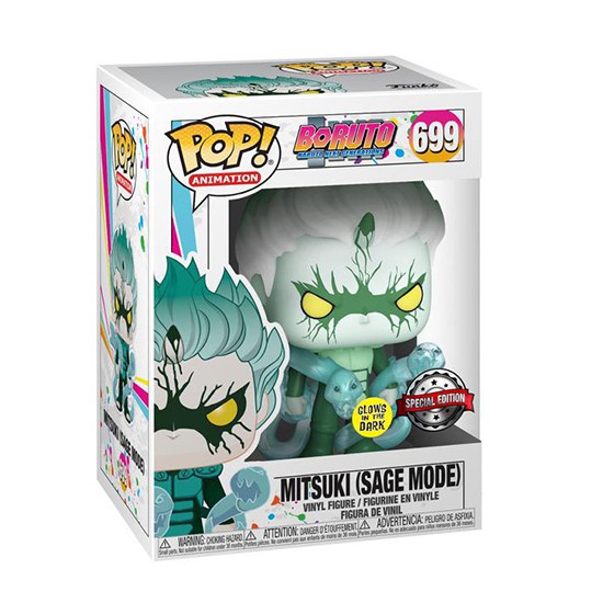 Funko pop animacion boruto mitsuki sage mode brillo en la oscuridad glow in the dark exclusivo dynos 46079