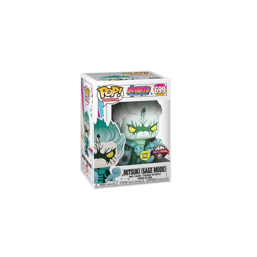 Funko pop animacion boruto mitsuki sage mode brillo en la oscuridad glow in the dark exclusivo dynos 46079