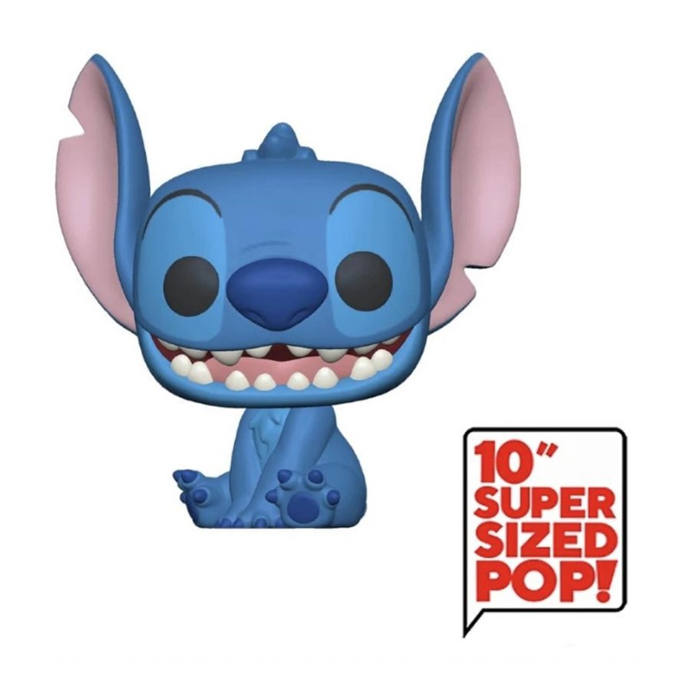 Funko pop jumbo disney lilo & stitch stitch sentado 10 pulgadas 55618
