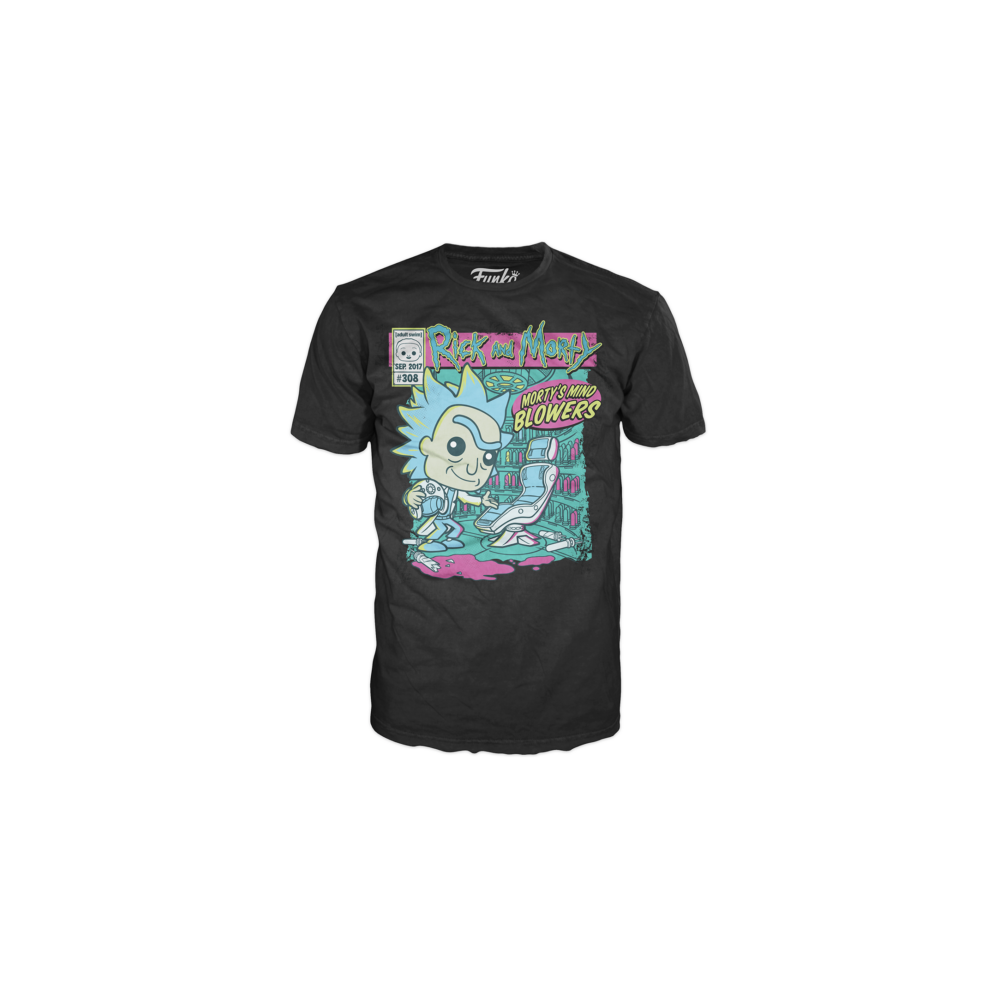 Camiseta funko series tv rick & morty morty mind blowers 64530