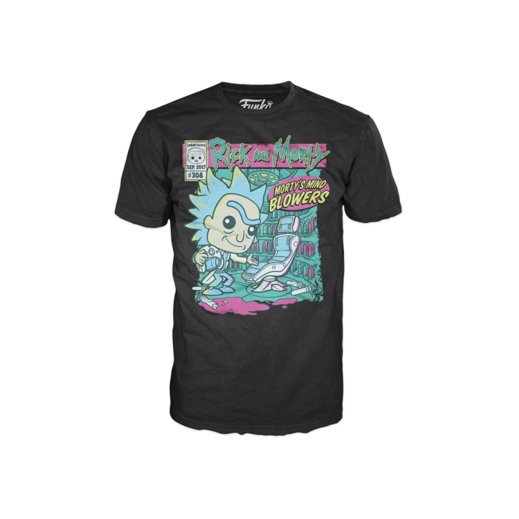 Camiseta funko series tv rick & morty morty mind blowers 64530