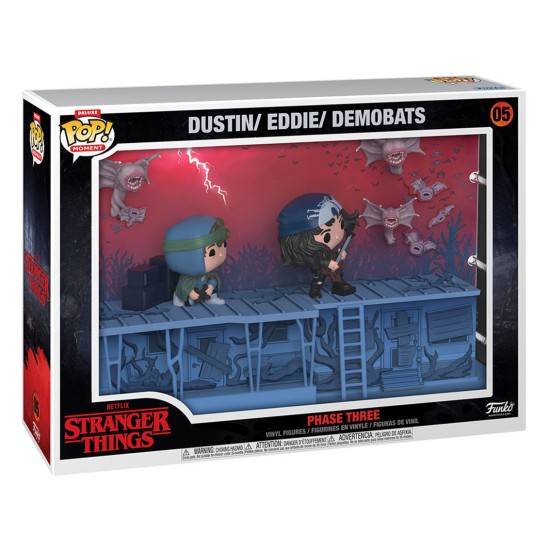 Funko pop moments deluxe pack 2 stranger things fase 3 eddie & dustin 70257