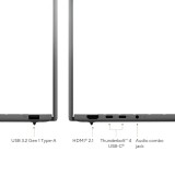 Portatil asus zenbook a14 ux3407qa - qd412w qualcom snapdragon x1 - 26 - 100 32gb ssd512gb 14 pulgadas w11