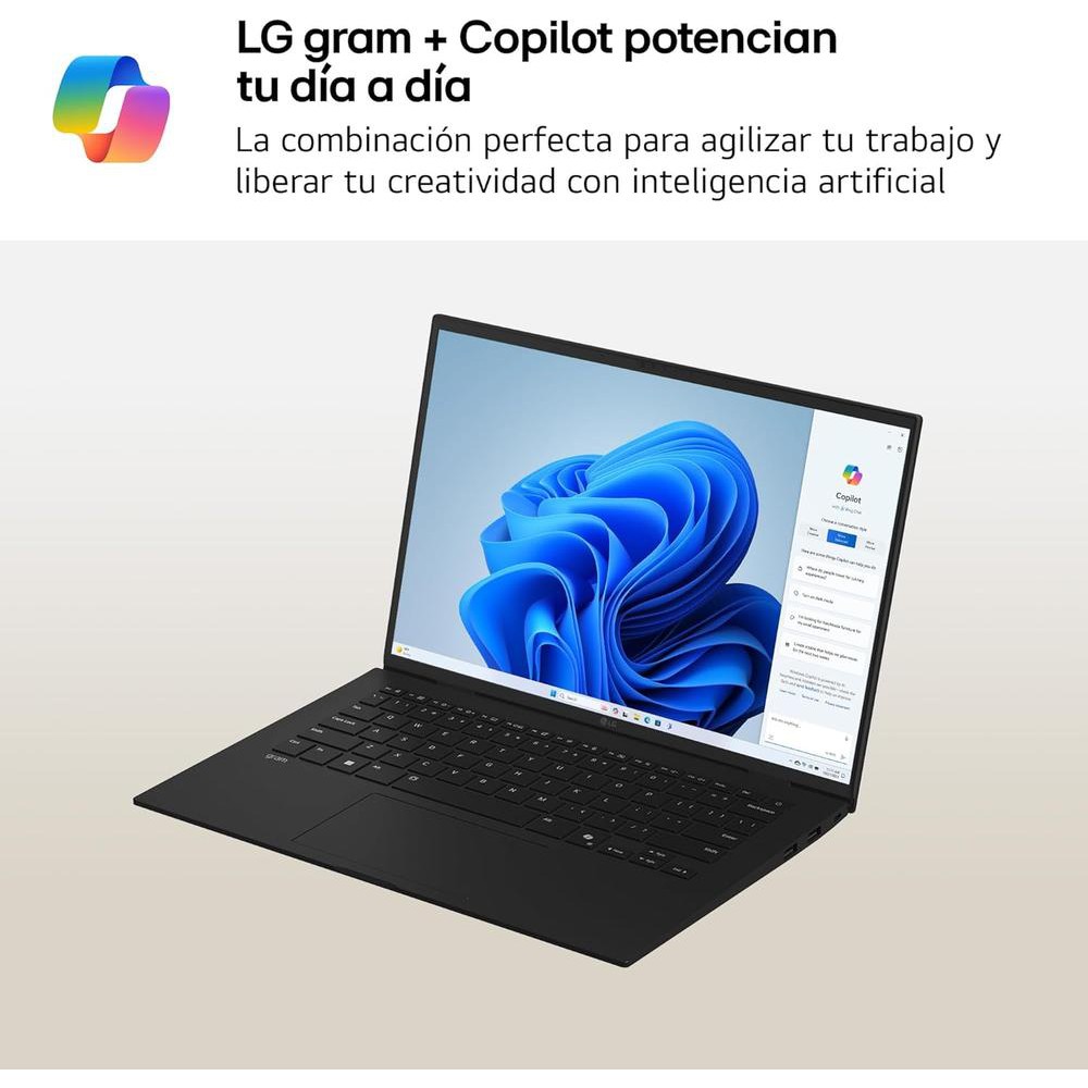 Portatil lg gram  17z90t - g intel core ultra 7 255h 32gb ssd1tb w11 17 pulgadas