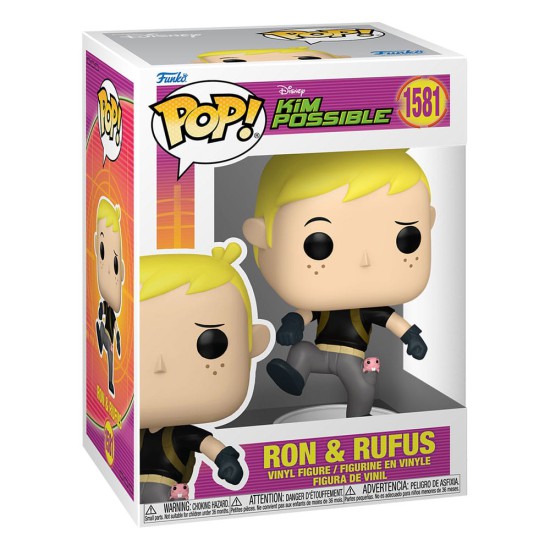Funko pop disney kim possible -  ron w -  rufus