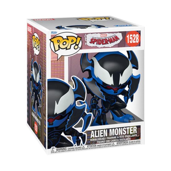 Funko pop super marvel your friendly neighborhood spider - man alien monster